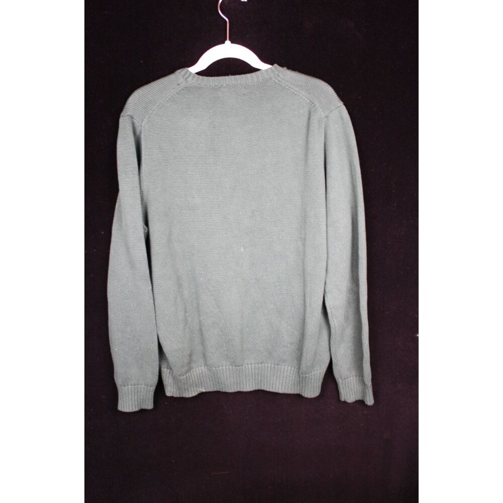 Vintage 90s Polo Ralph Lauren Green Knit Sweater Men's Large - Picture 3 of 3